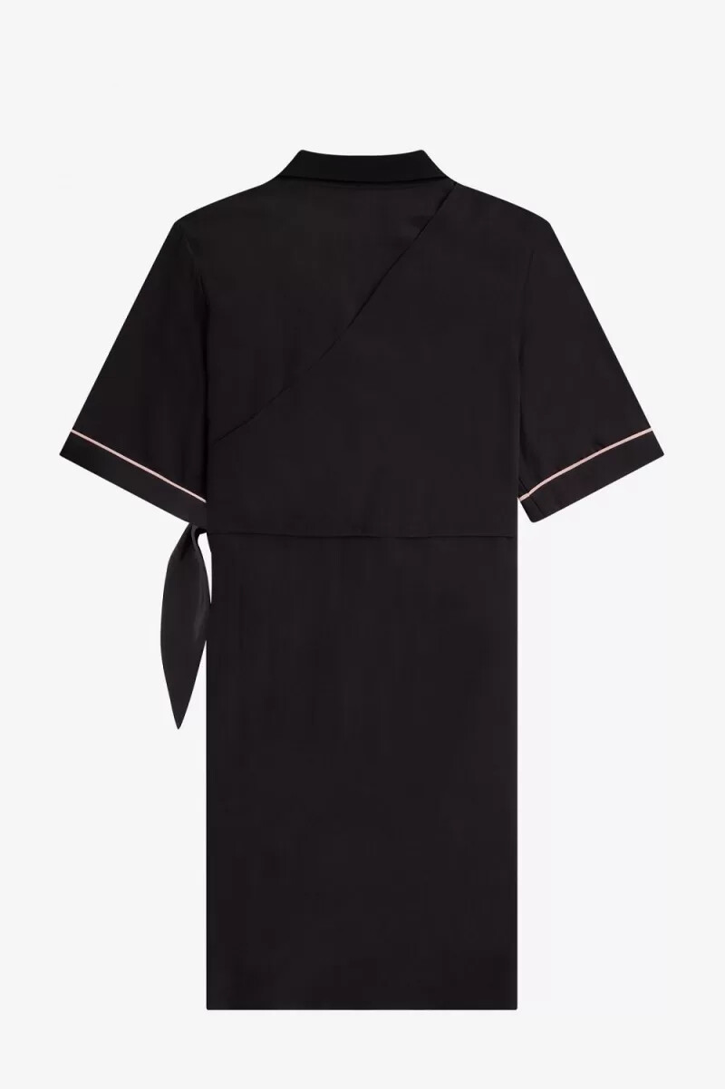 camicia da bowling fred perry da donna nera