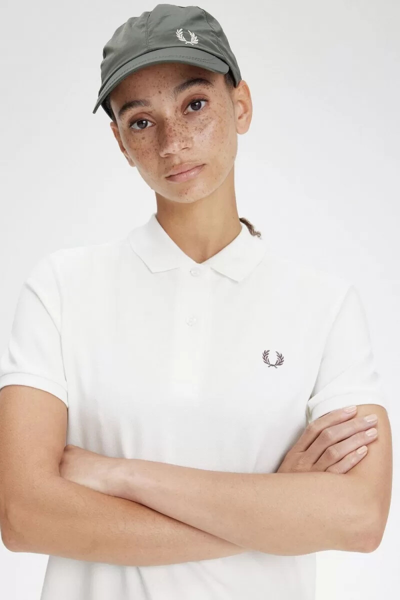 fred perry shirt donna abito bianco neve