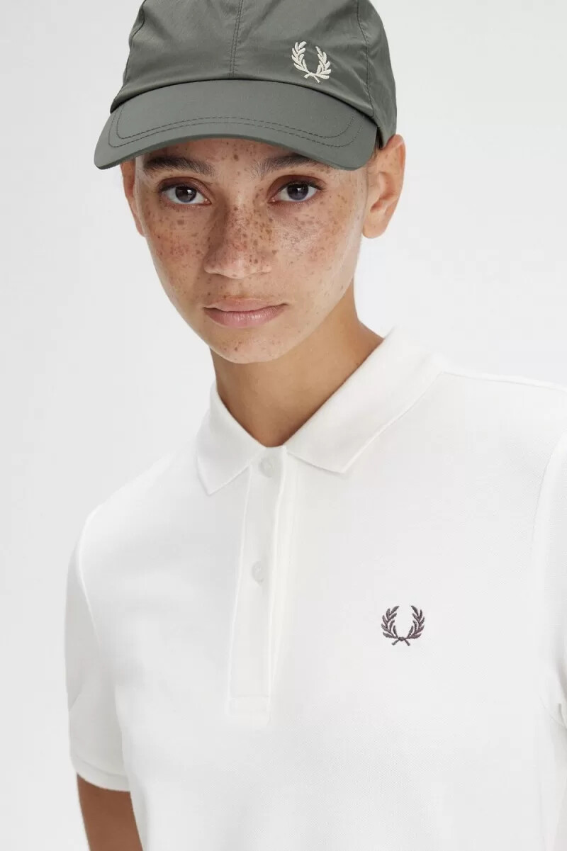 fred perry shirt donna abito bianco neve