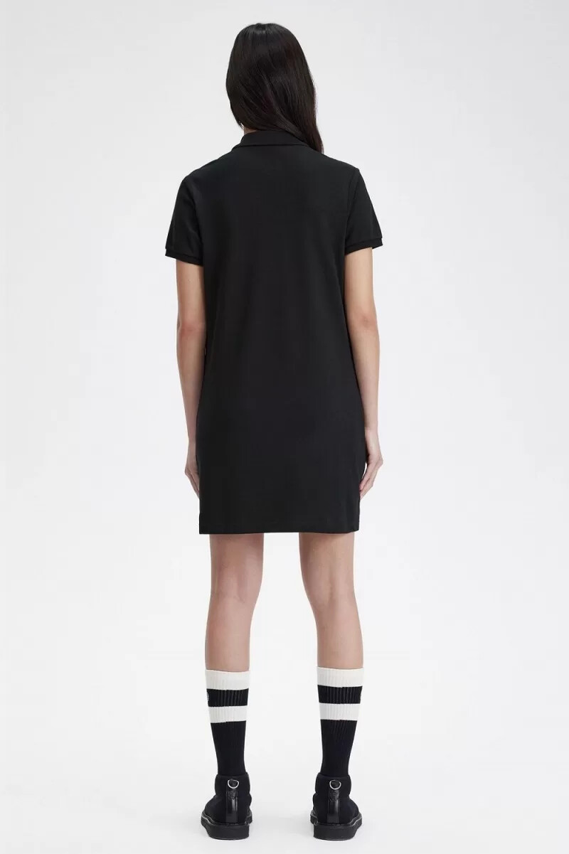 fred perry shirt abito da donna nero