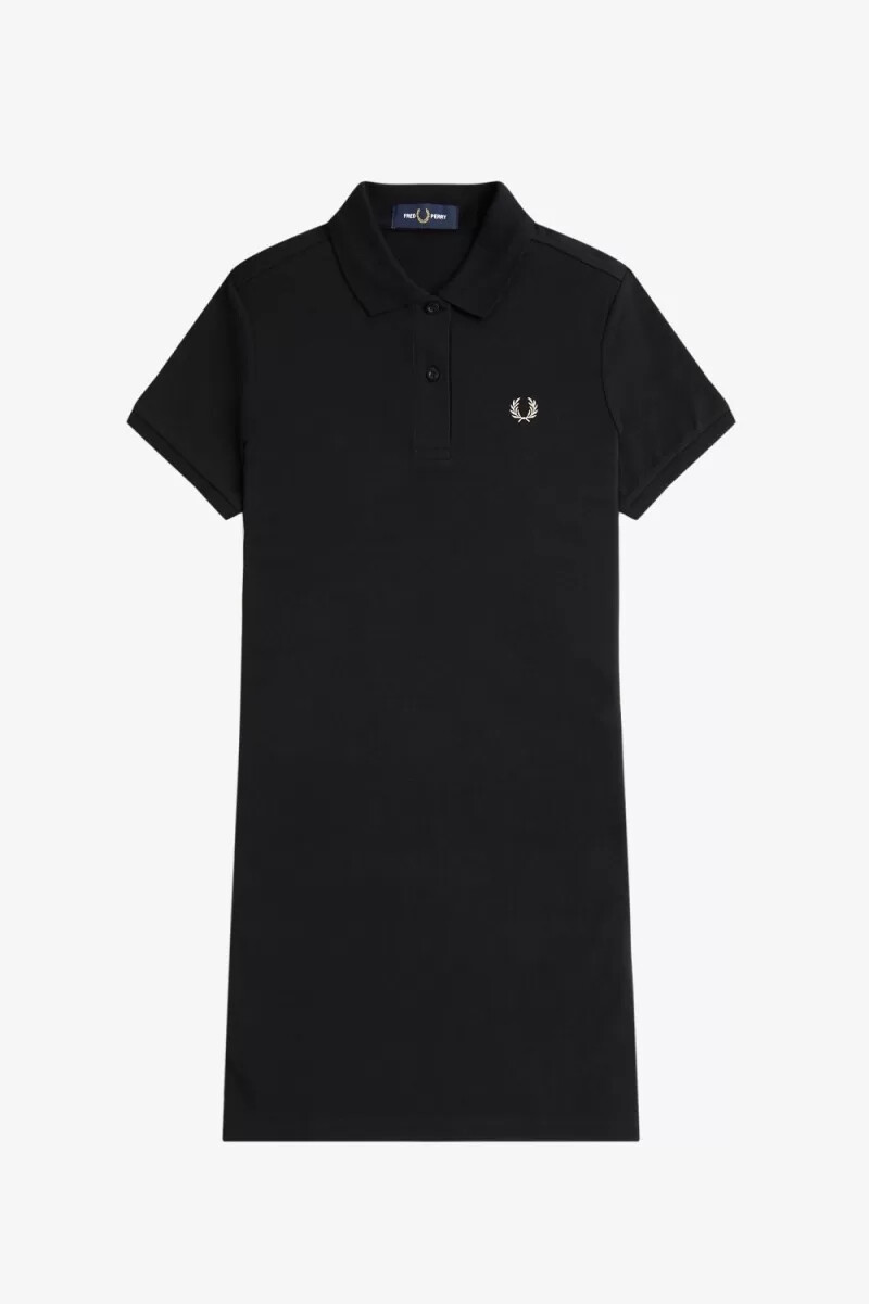 fred perry shirt abito da donna nero
