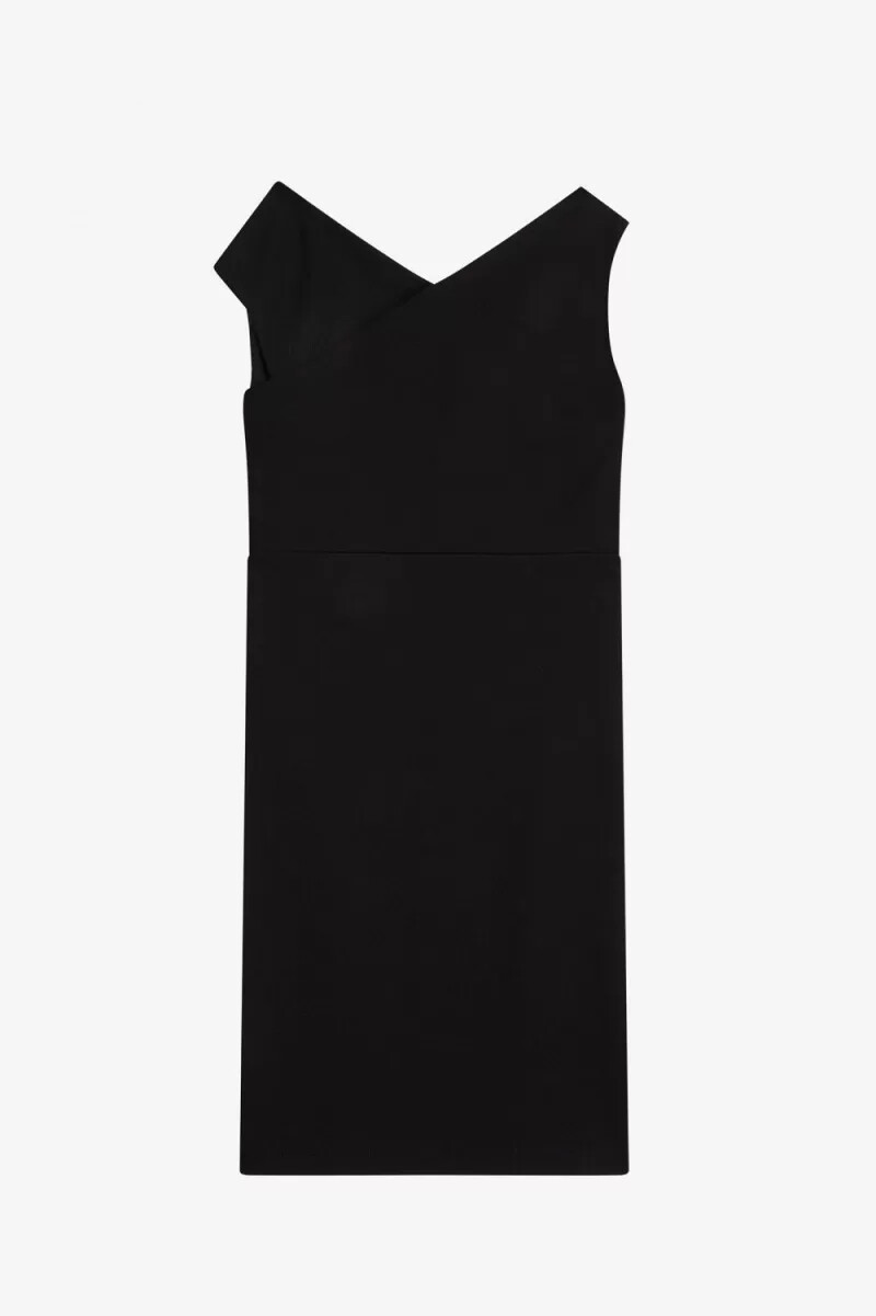 abito da donna fred perry con spalle scoperte nero