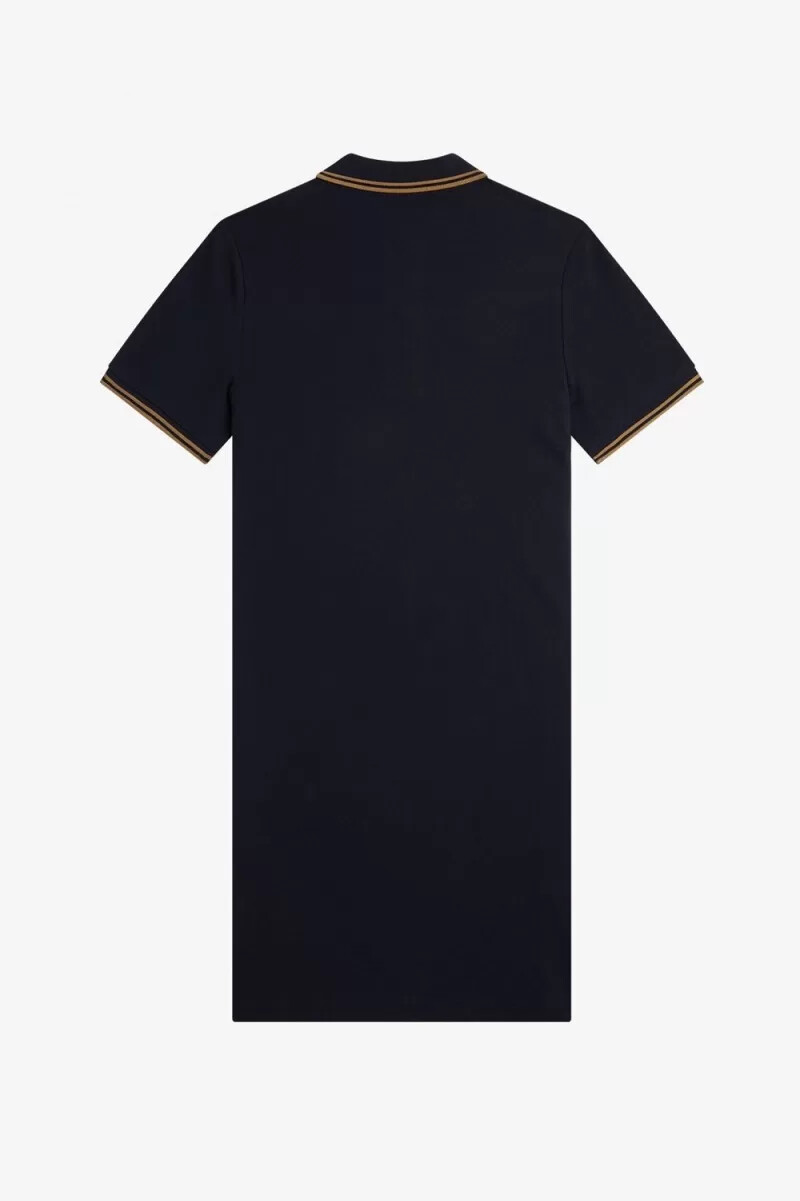 camicia da donna fred perry twin tipped blu navy