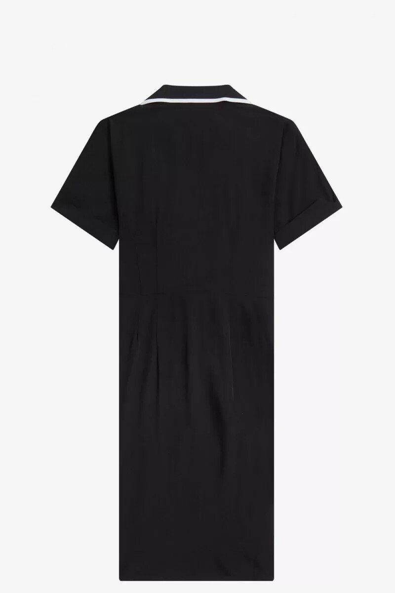 camicia da bowling fred perry da donna nera