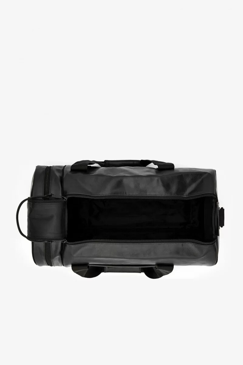 fred perry tonal pu barrel borsa da donna nera