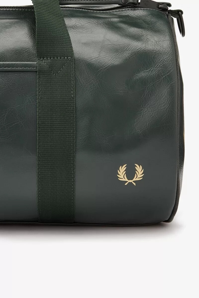 fred perry tonal barrel borse da donna verde scuro