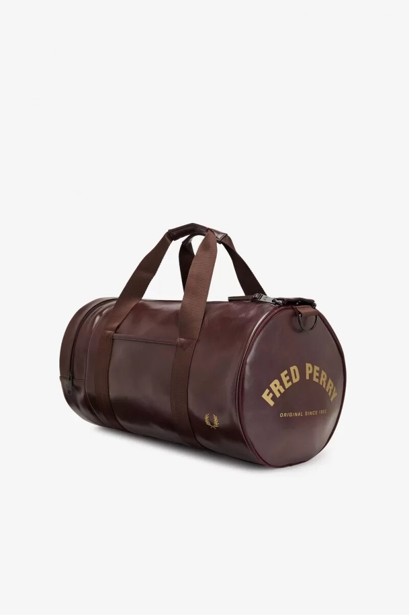 fred perry tonal barrel borse da uomo marroni
