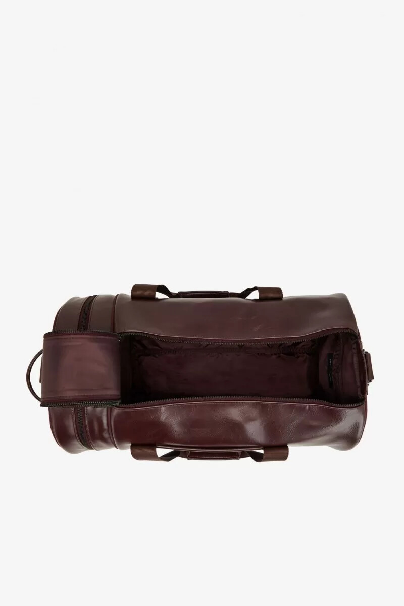 fred perry tonal barrel borse da uomo marroni