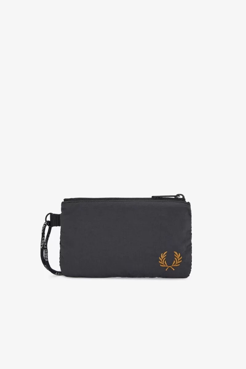 fred perry crinkled nylon lanyard borse da uomo anchor grey