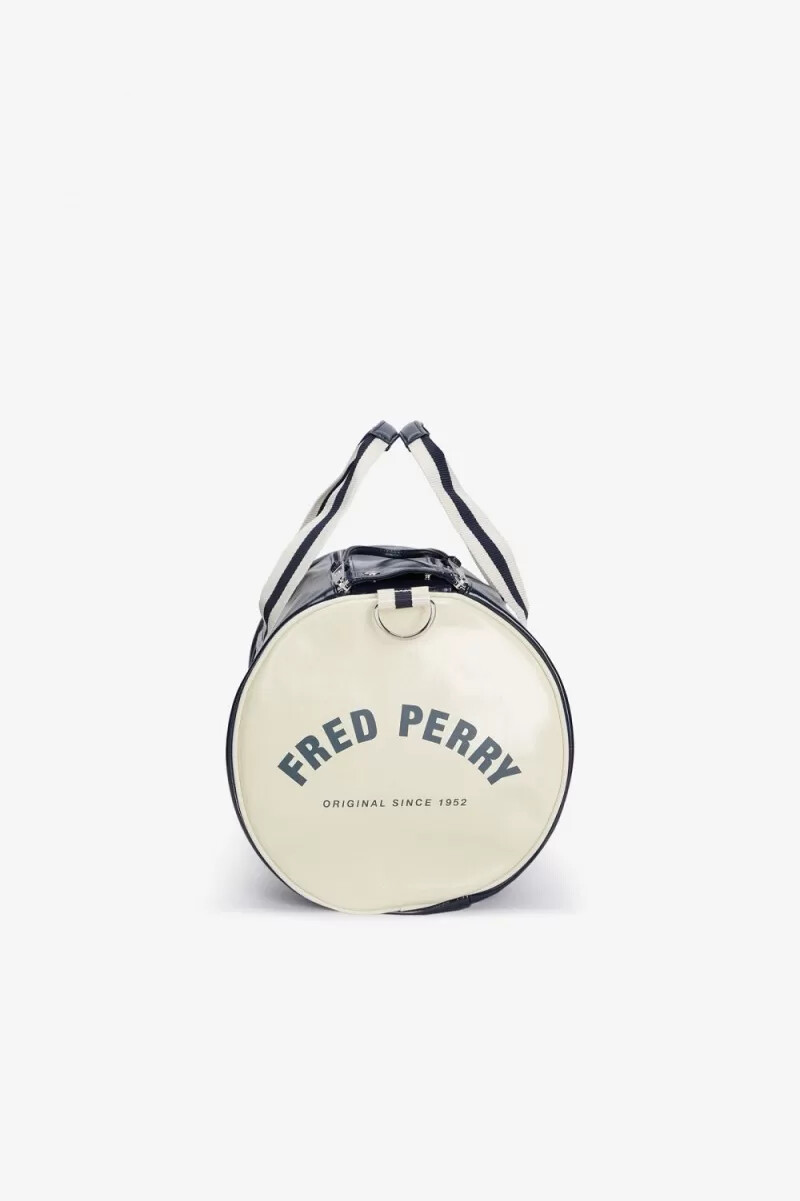 fred perry classic barrel borse da uomo blu navy beige