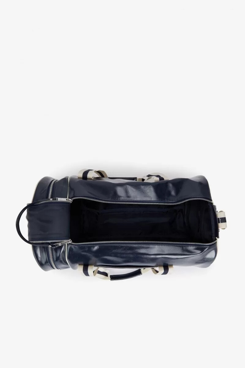 fred perry classic barrel borse da uomo blu navy beige