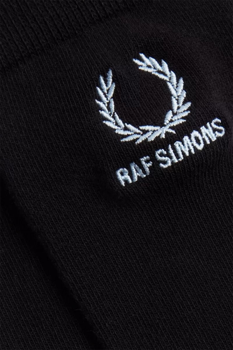 calzini da uomo ricamati fred perry neri lapislazzuli