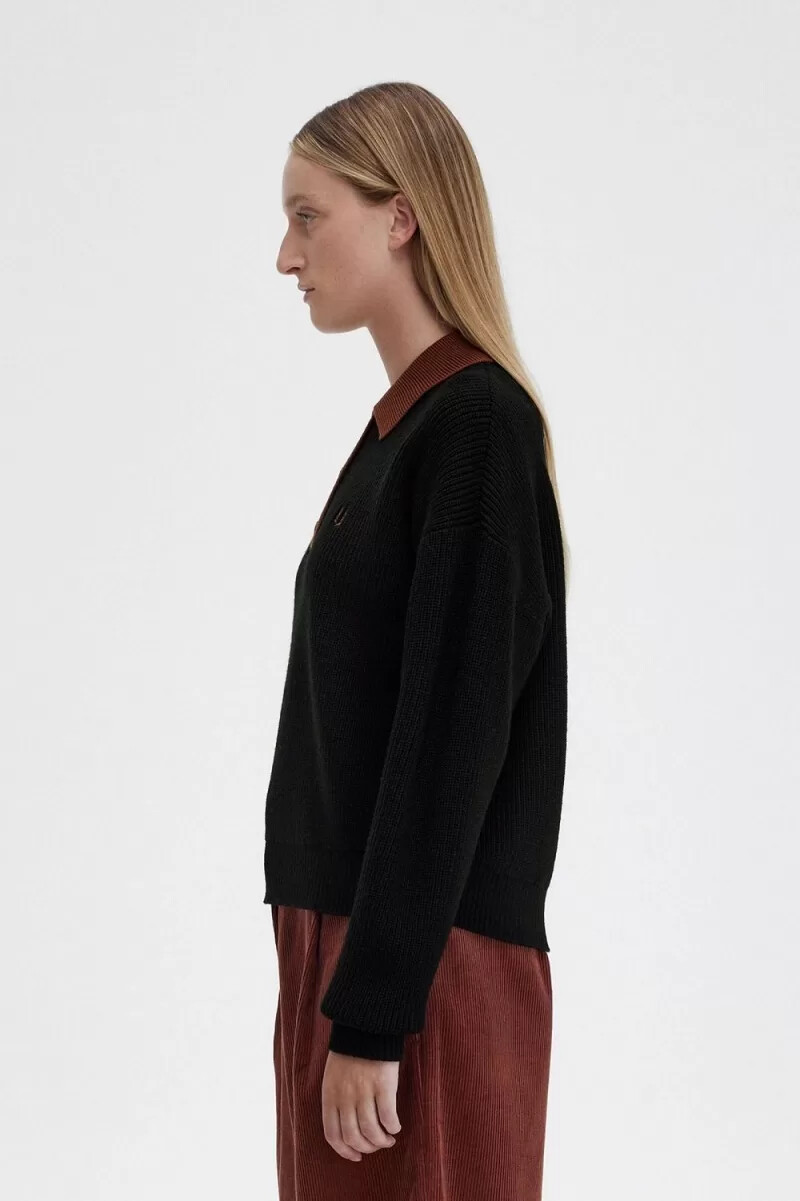 fred perry maglia da donna nera