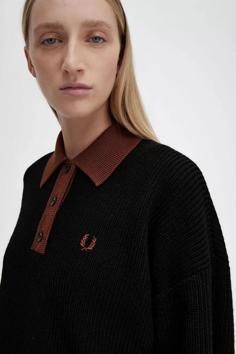 fred perry maglia da donna nera
