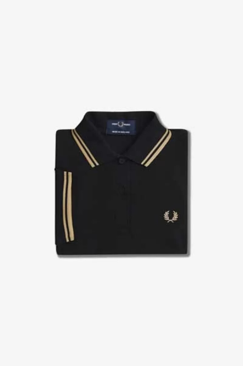 camicia da donna fred perry g12 nera champagne