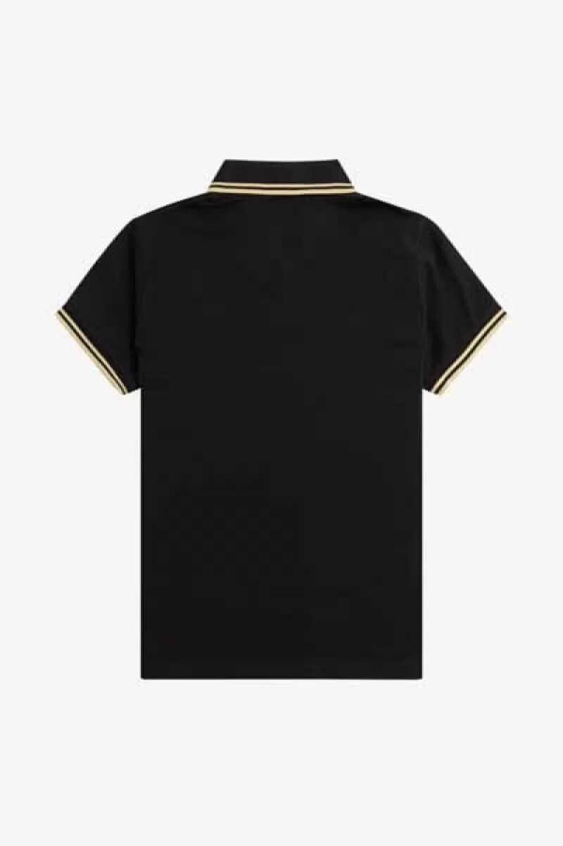 camicia da donna fred perry g12 nera champagne
