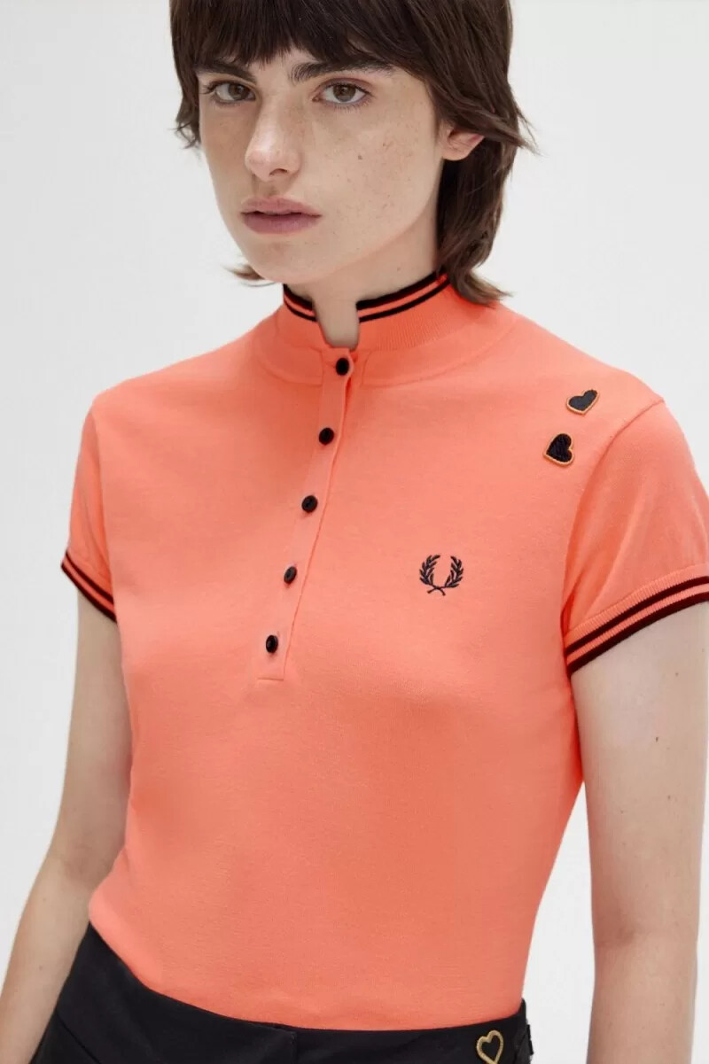 fred perry maglia da donna in maglia coral heat
