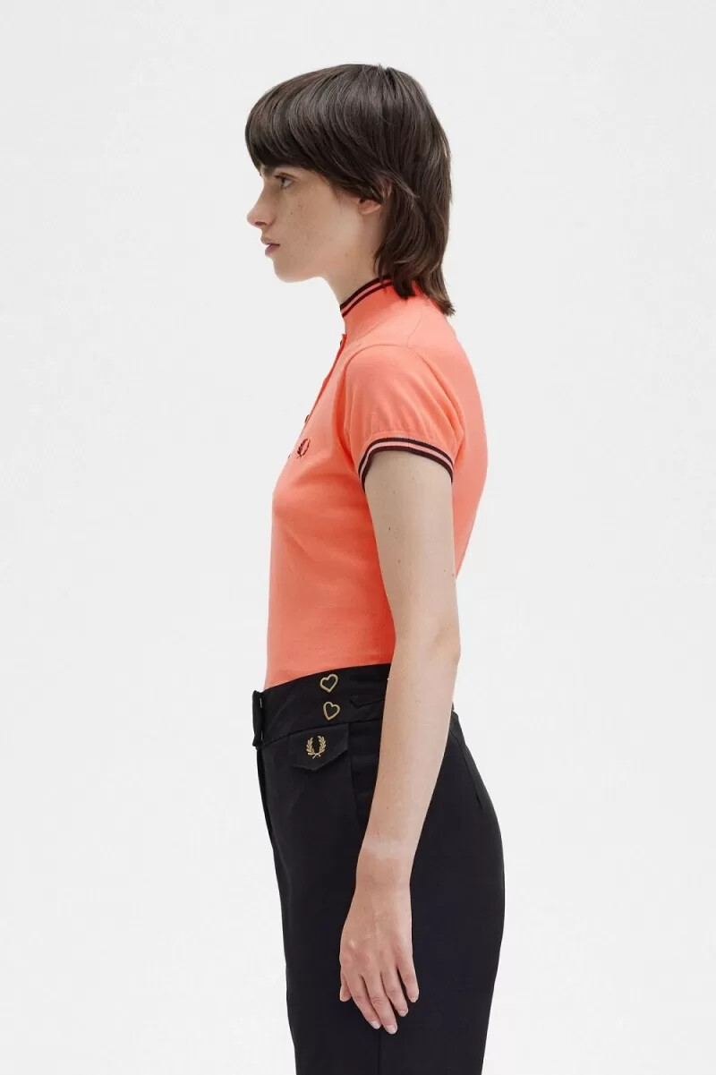 fred perry maglia da donna in maglia coral heat