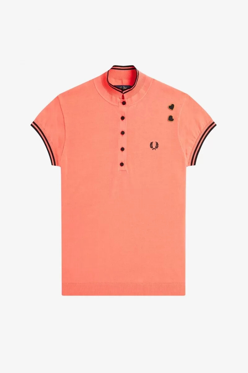 fred perry maglia da donna in maglia coral heat