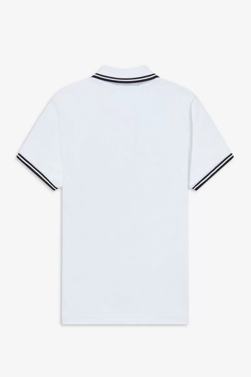 fred perry g3600 camicia da donna bianca nera