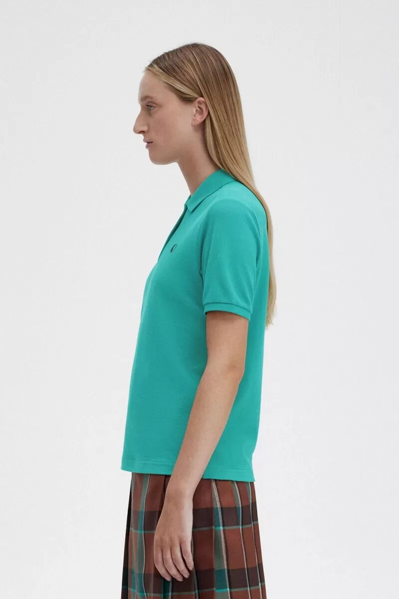 fred perry g6000 camicia da donna color menta intenso nero