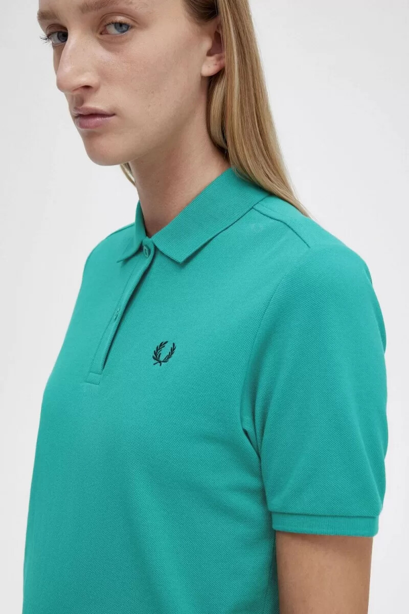 fred perry g6000 camicia da donna color menta intenso nero