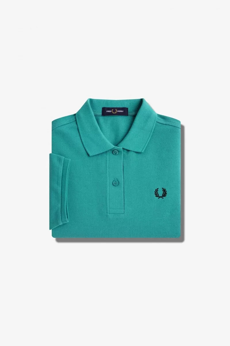 fred perry g6000 camicia da donna color menta intenso nero