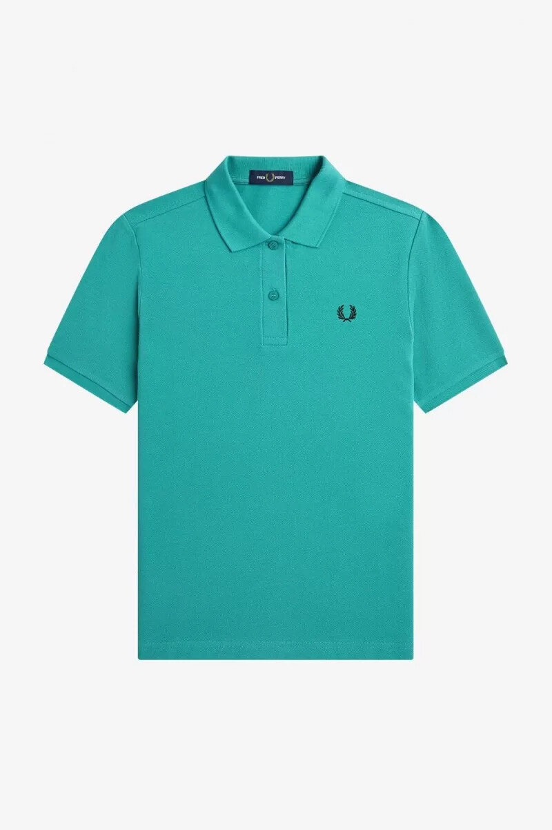 fred perry g6000 camicia da donna color menta intenso nero