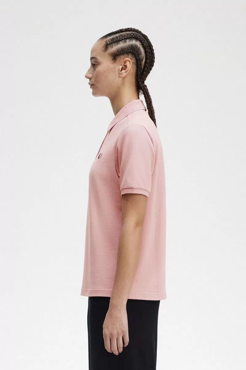 fred perry g6000 camicia da donna dusty rose rosa nero