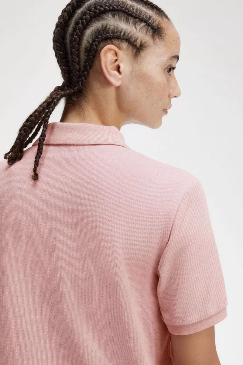 fred perry g6000 camicia da donna dusty rose rosa nero