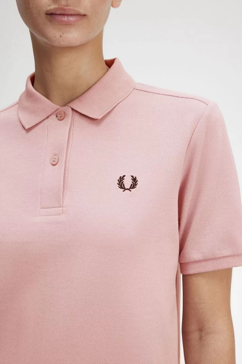 fred perry g6000 camicia da donna dusty rose rosa nero