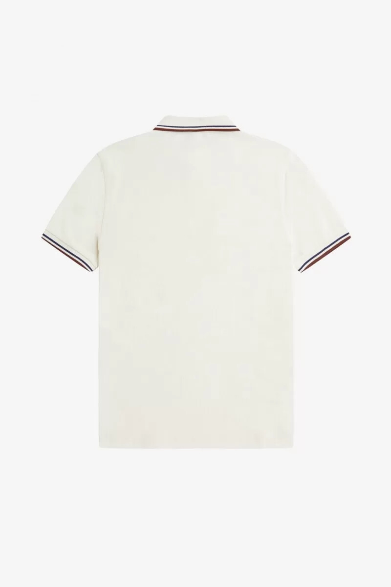 fred perry m3600 camicia da uomo beige blu navy francese whisky marrone