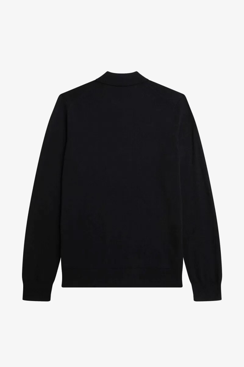 fred perry maglia a maniche lunghe da uomo nera