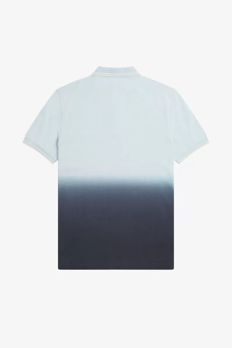 camicia da uomo fred perry ombre light aqua