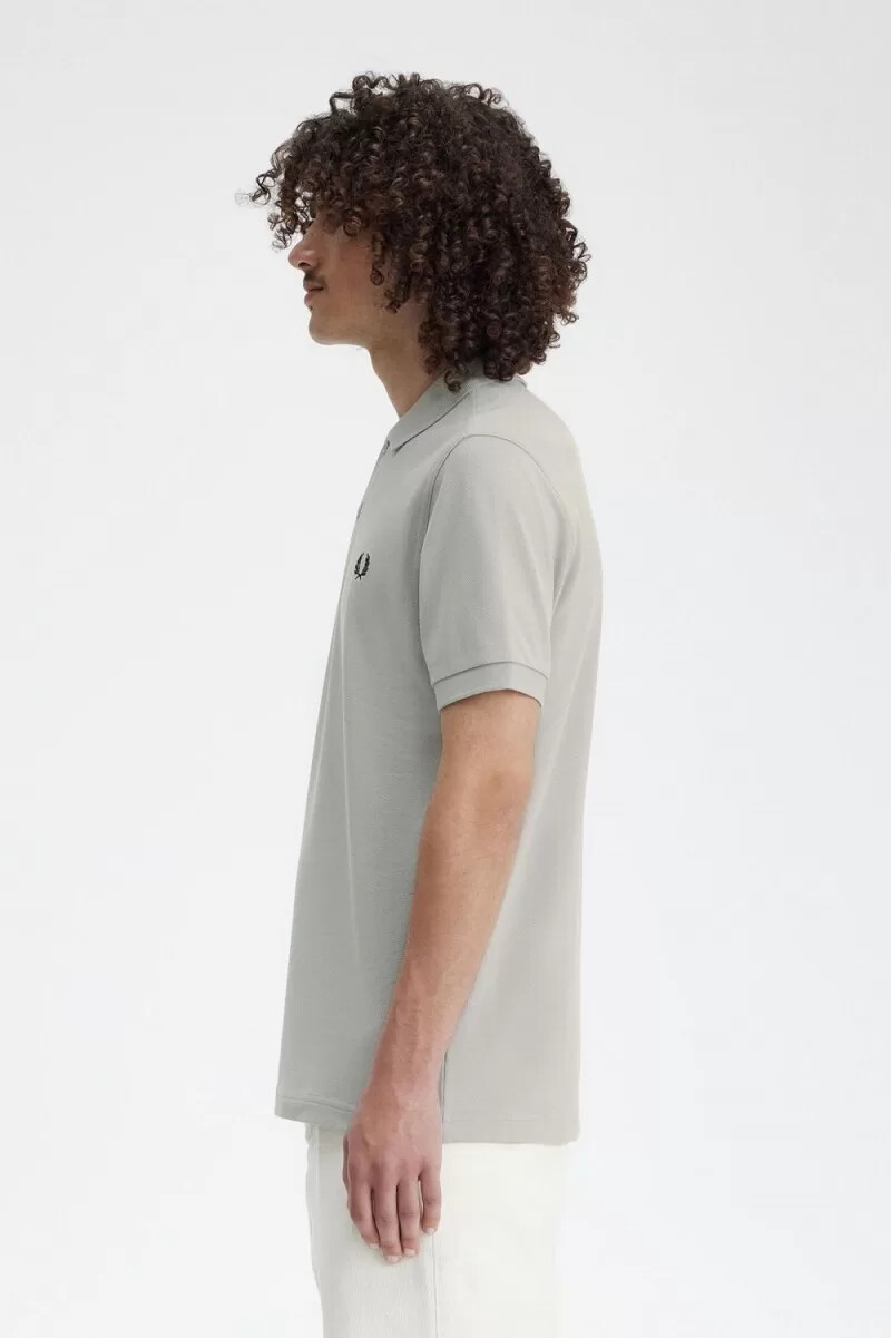 fred perry m6000 camicia da uomo grigio nero