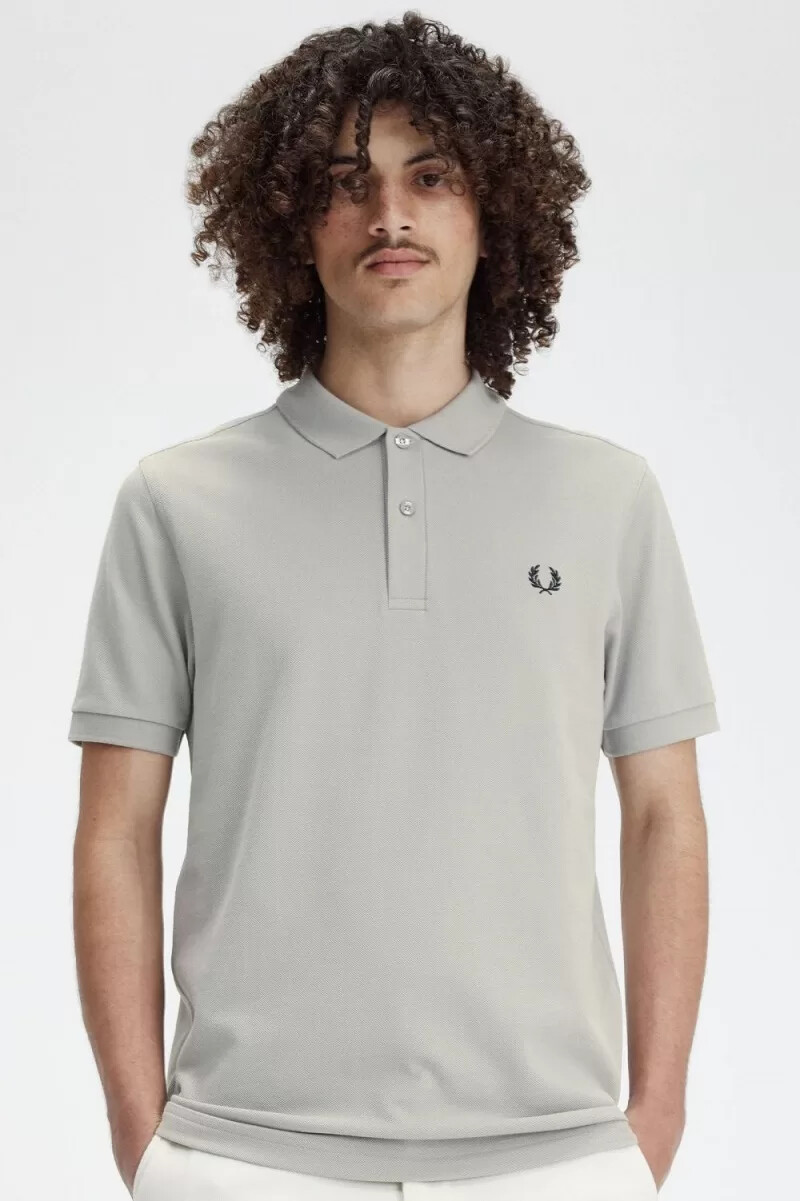 fred perry m6000 camicia da uomo grigio nero