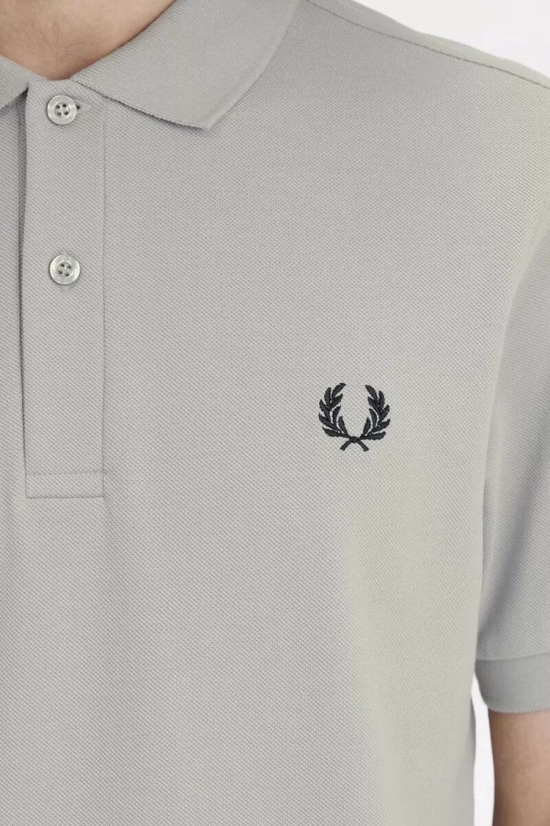 fred perry m6000 camicia da uomo grigio nero