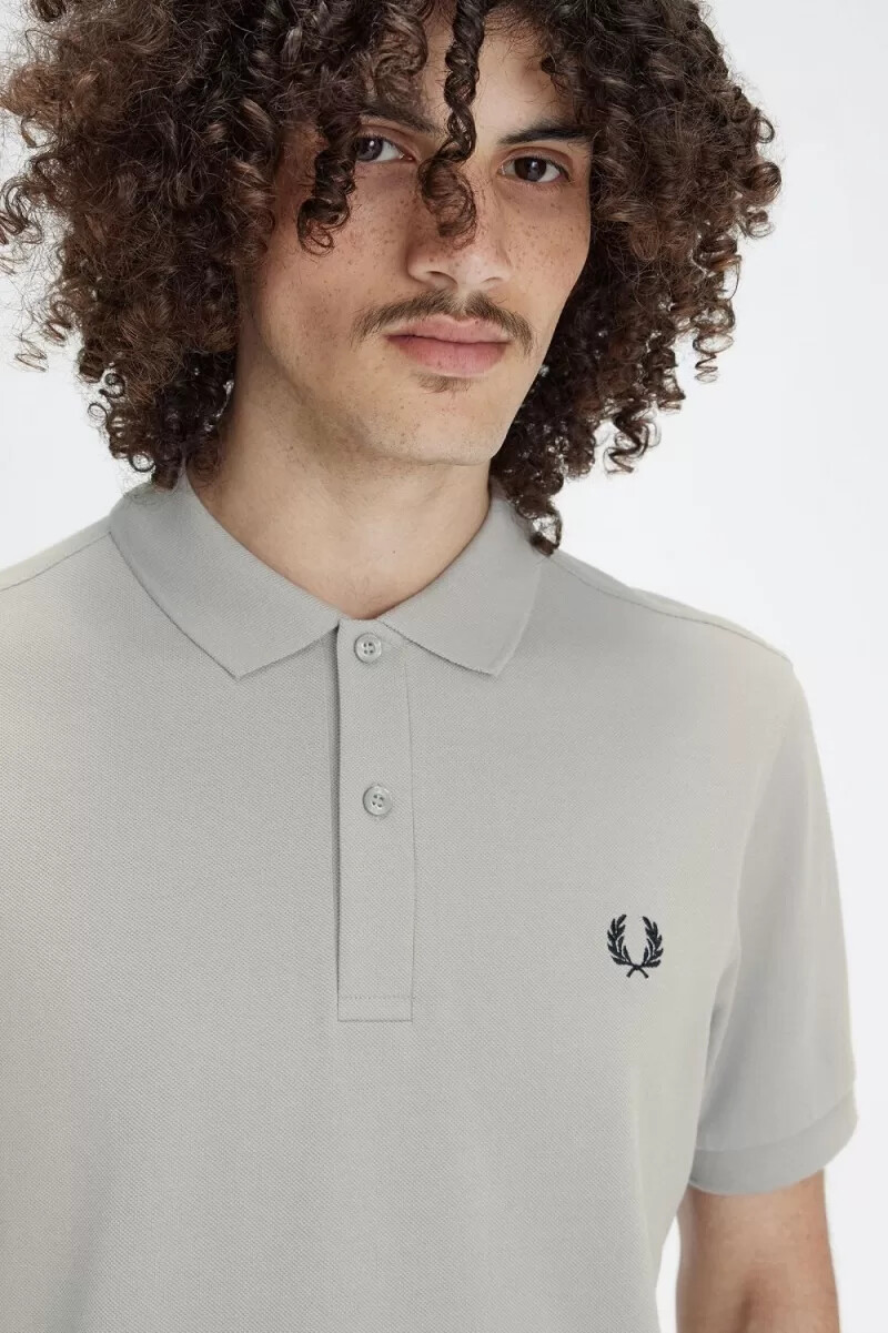 fred perry m6000 camicia da uomo grigio nero