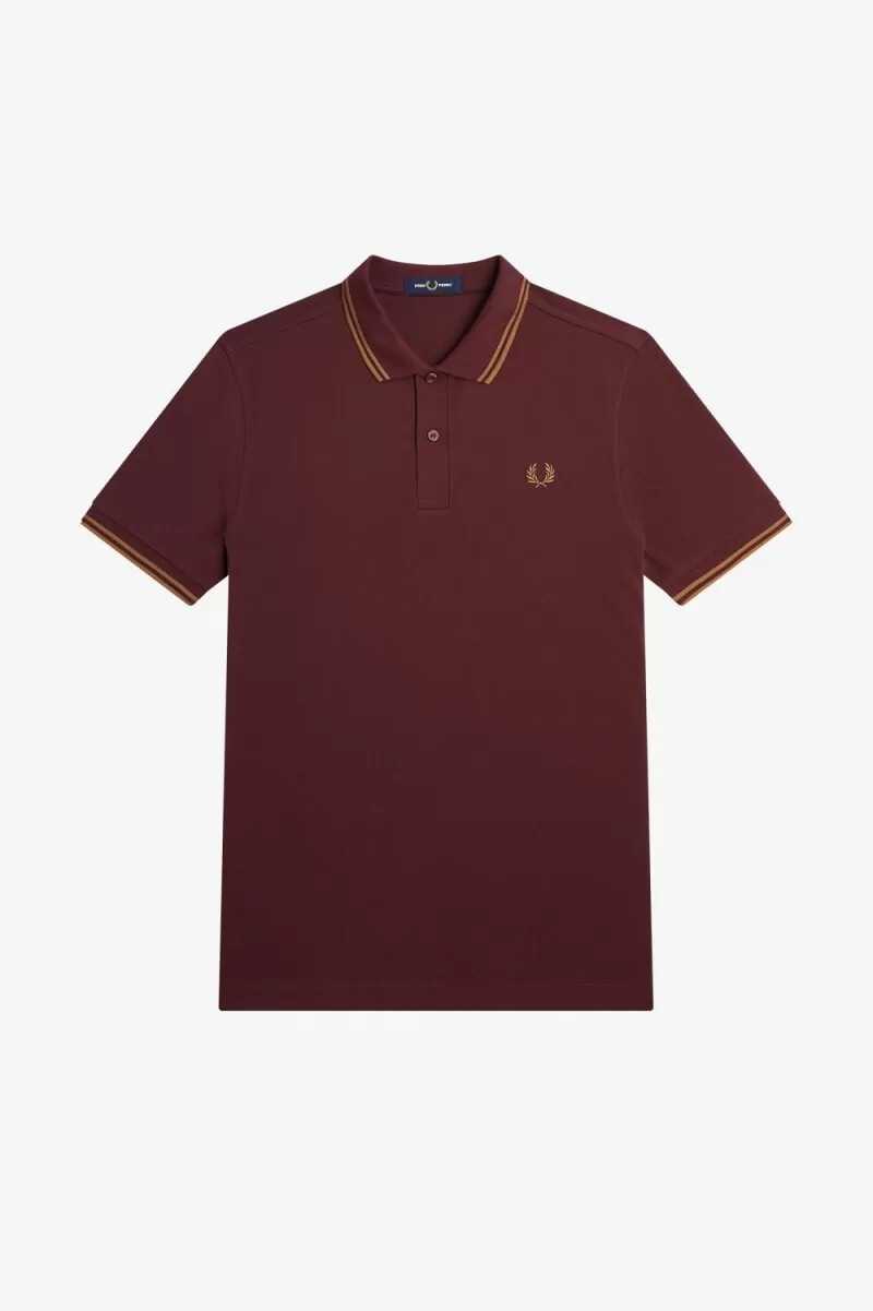 fred perry m3600 camicia da uomo color sangue di bue