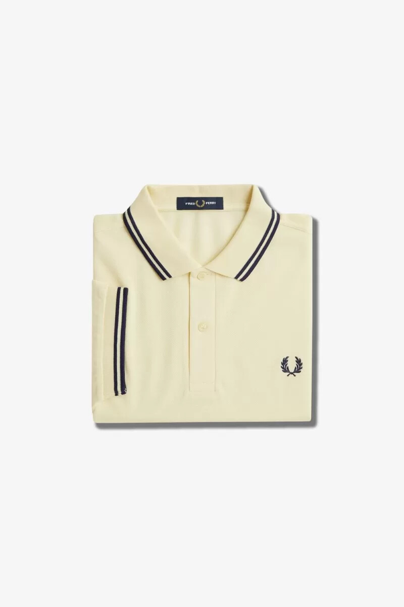 fred perry m3600 camicia da uomo color acquamarina e crema blu navy francese