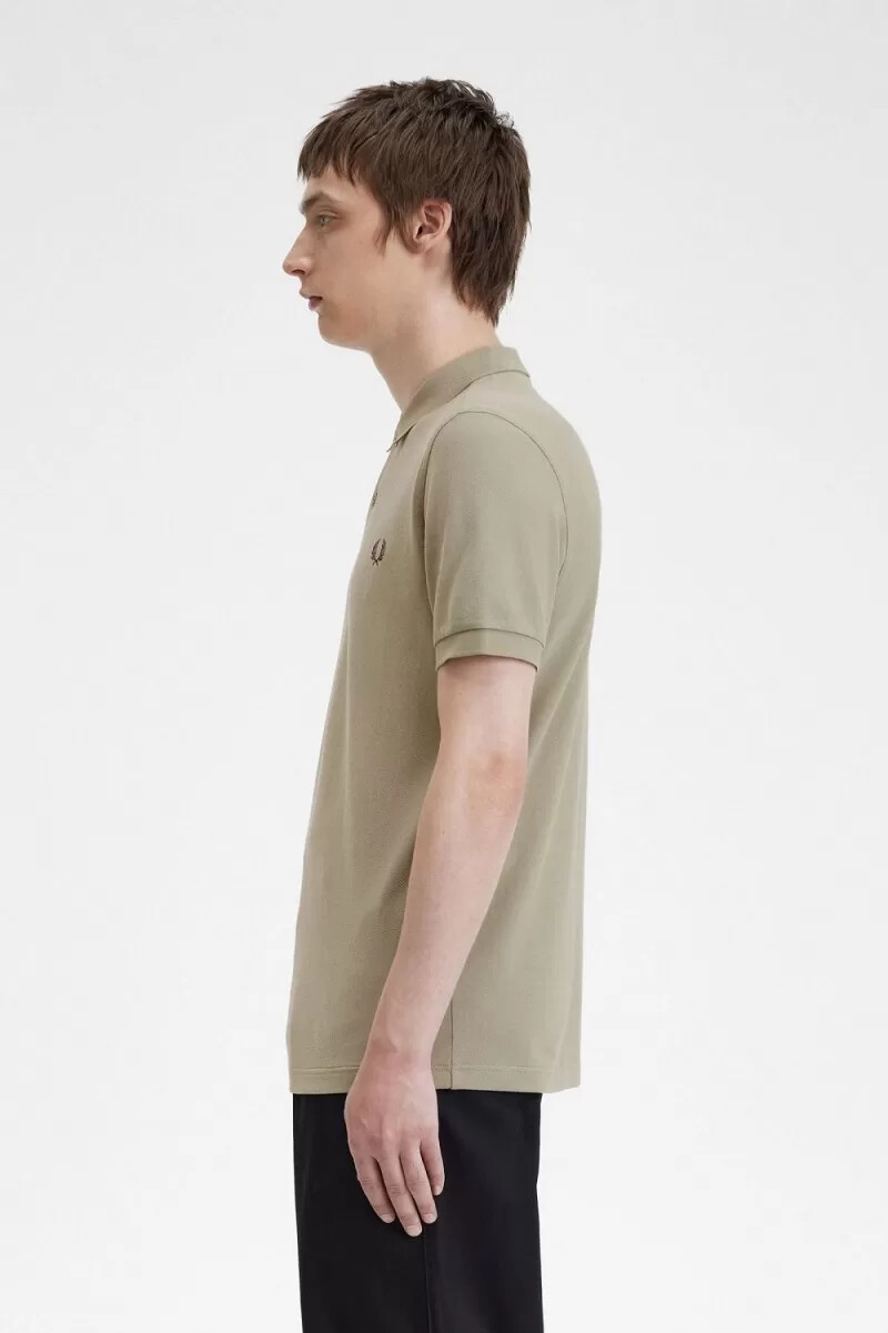 fred perry m6000 camicia da uomo grigio caldo rosso scuro