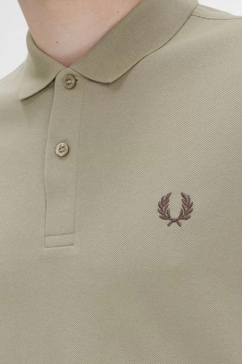 fred perry m6000 camicia da uomo grigio caldo rosso scuro