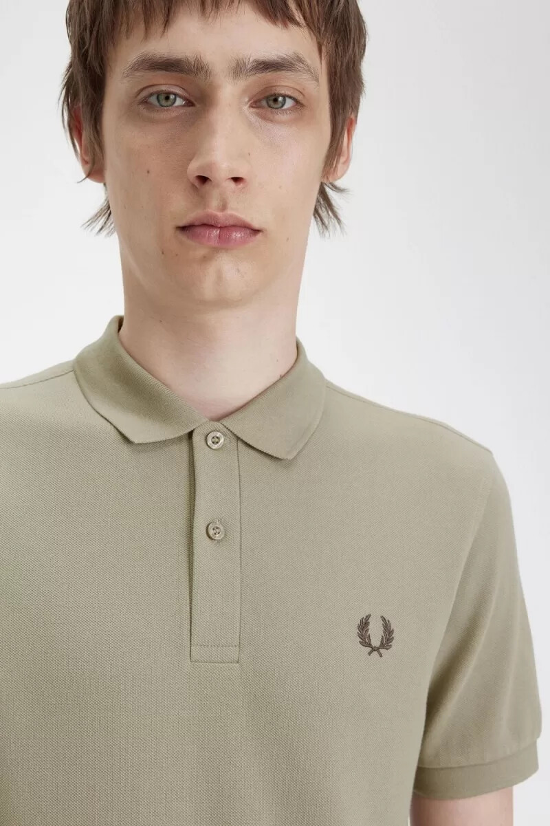 fred perry m6000 camicia da uomo grigio caldo rosso scuro