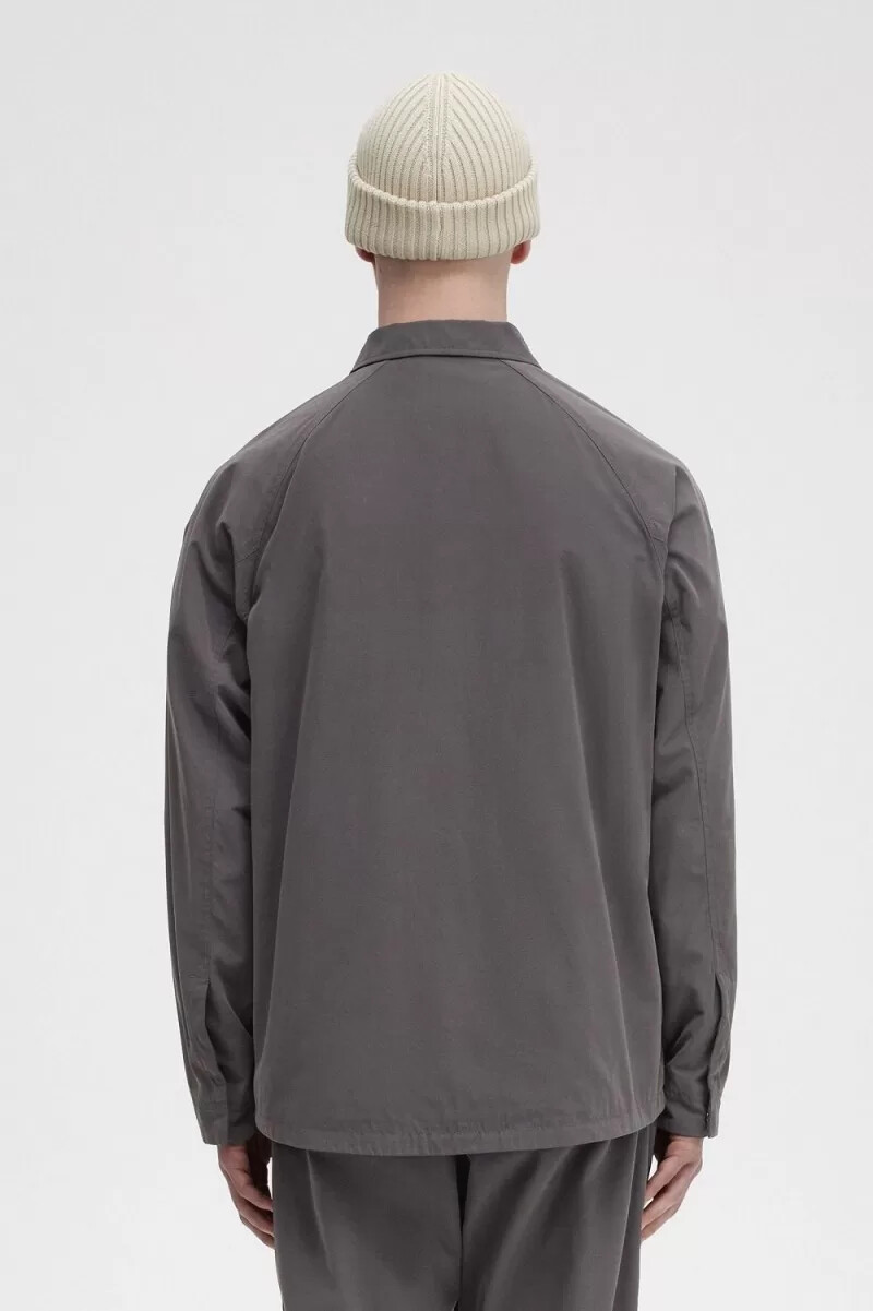 camicia da uomo fred perry utility color canna di fucile