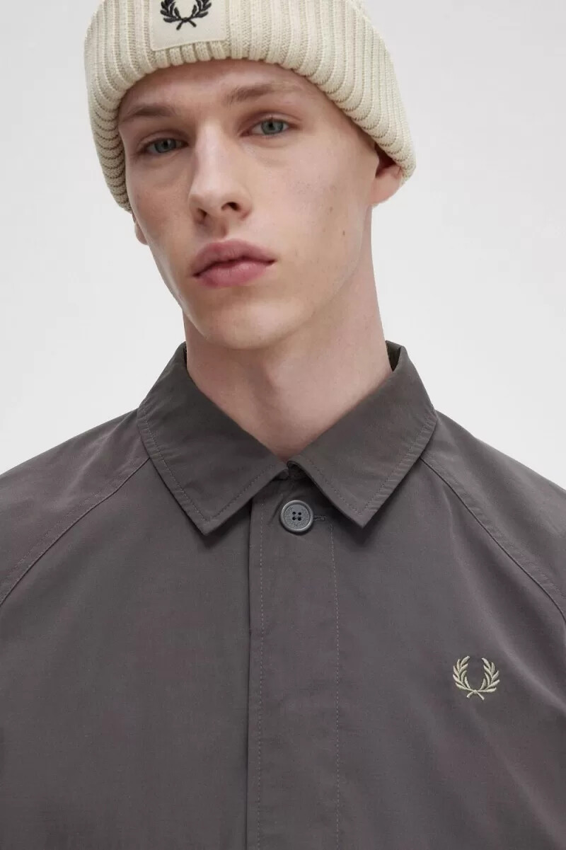 camicia da uomo fred perry utility color canna di fucile