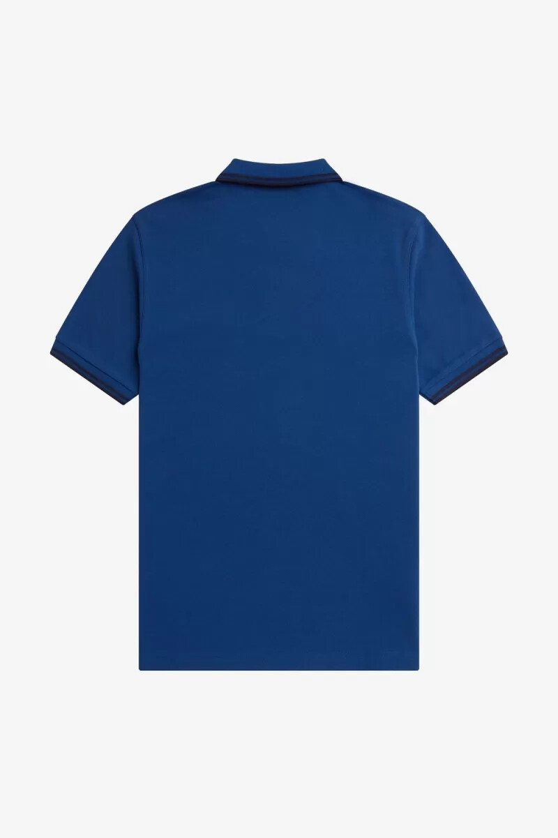 fred perry m3600 camicia da uomo sfumata cobalt navy