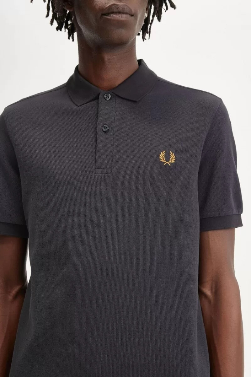 fred perry m6000 camicia da uomo anchor grey dark coffee