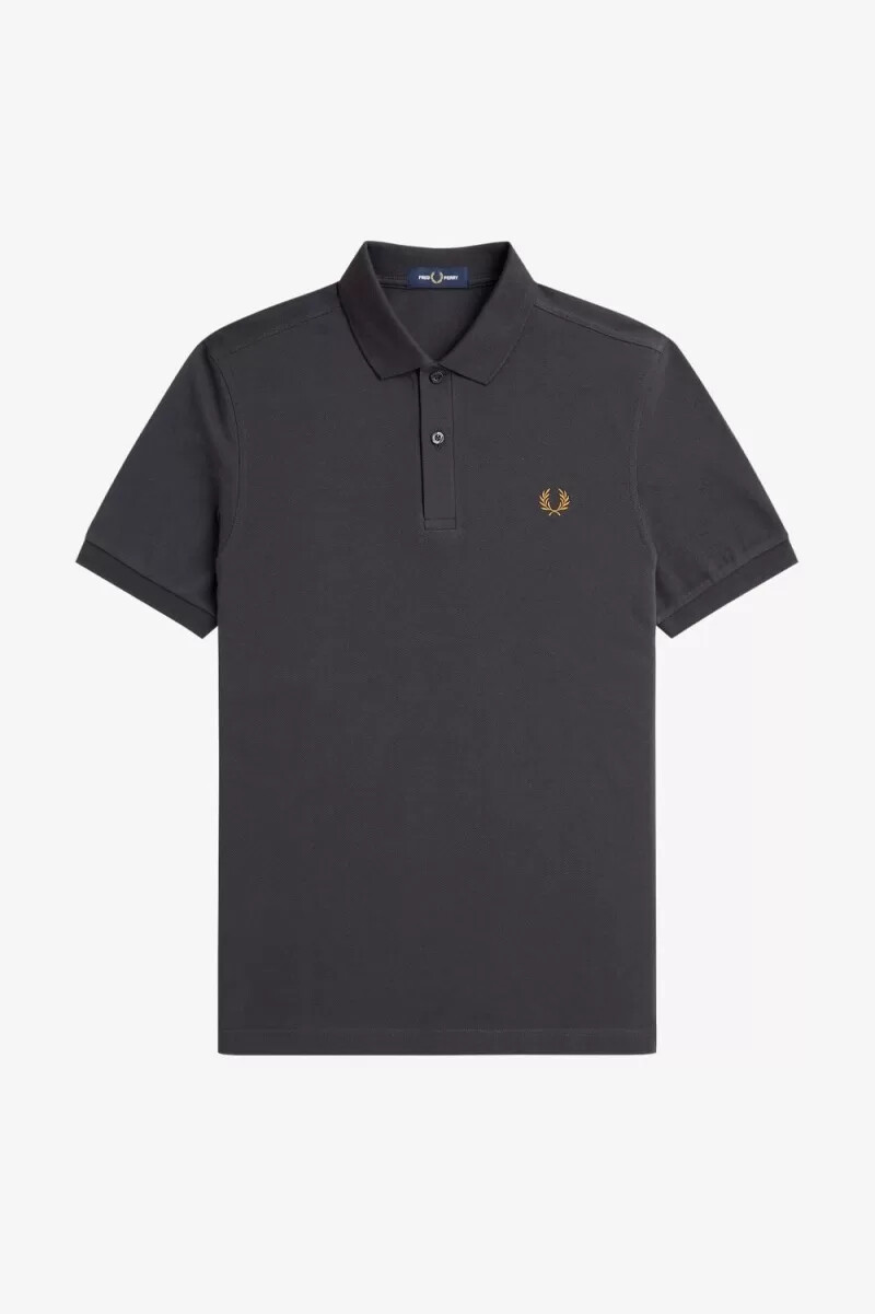 fred perry m6000 camicia da uomo anchor grey dark coffee