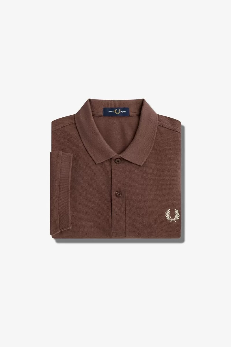 fred perry m6000 camicia da uomo rosso scuro grigio caldo