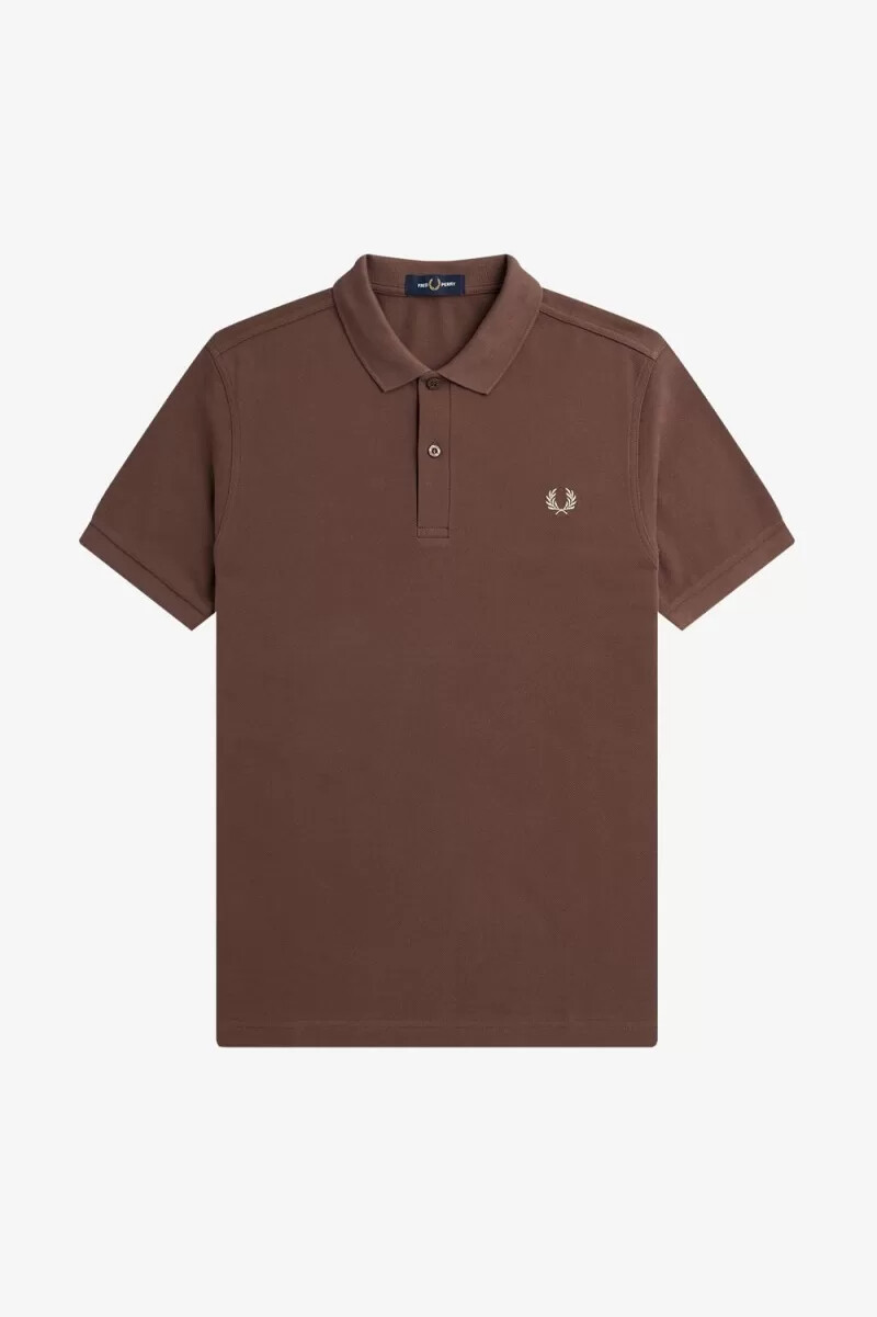 fred perry m6000 camicia da uomo rosso scuro grigio caldo